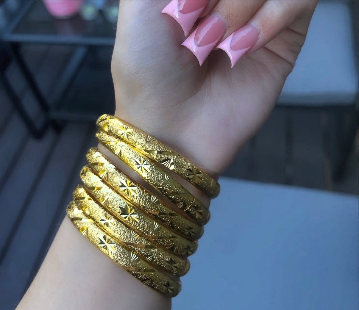 24K GOLD BANGLE