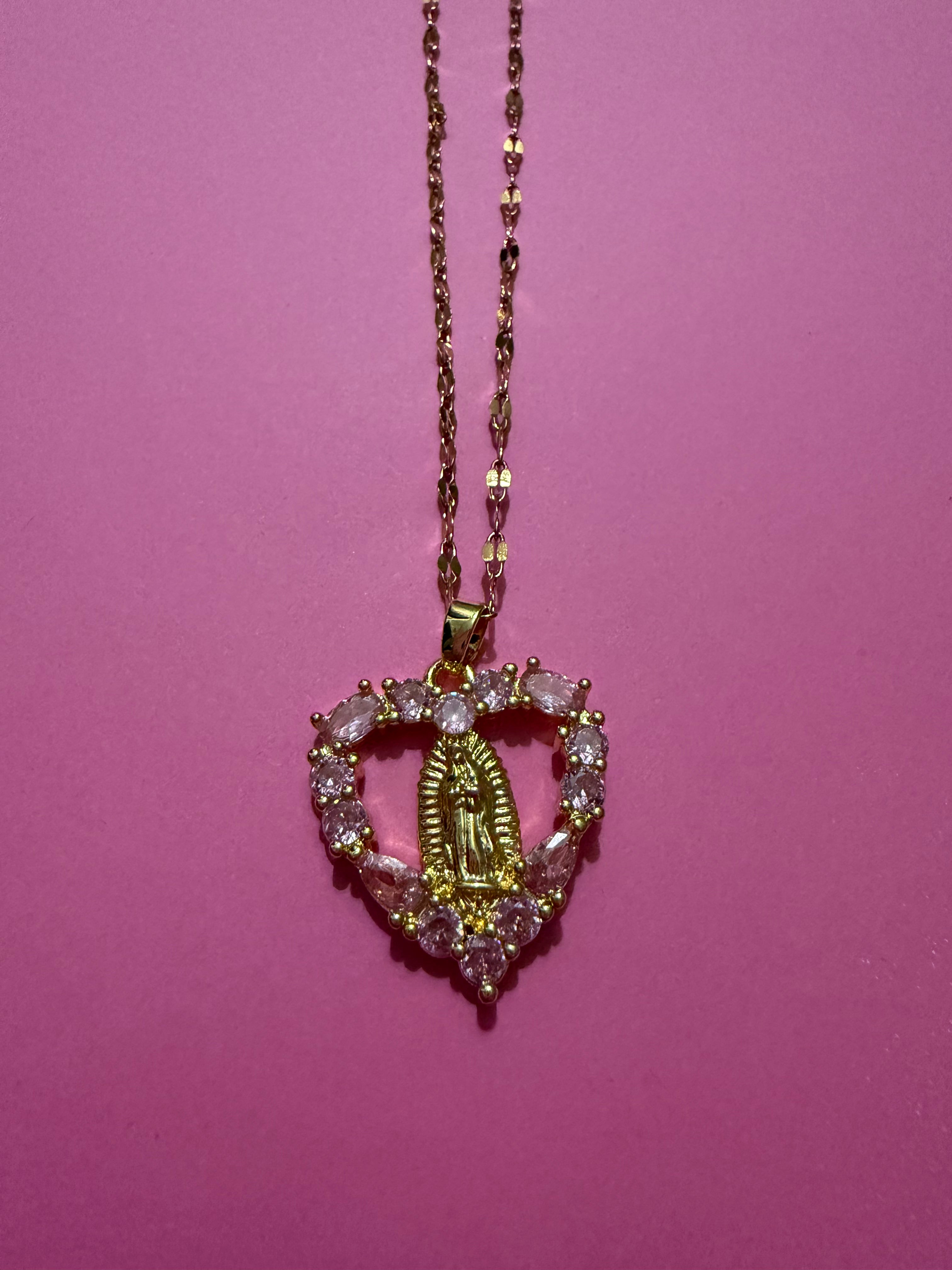 PINK PRAYER NECKLACE